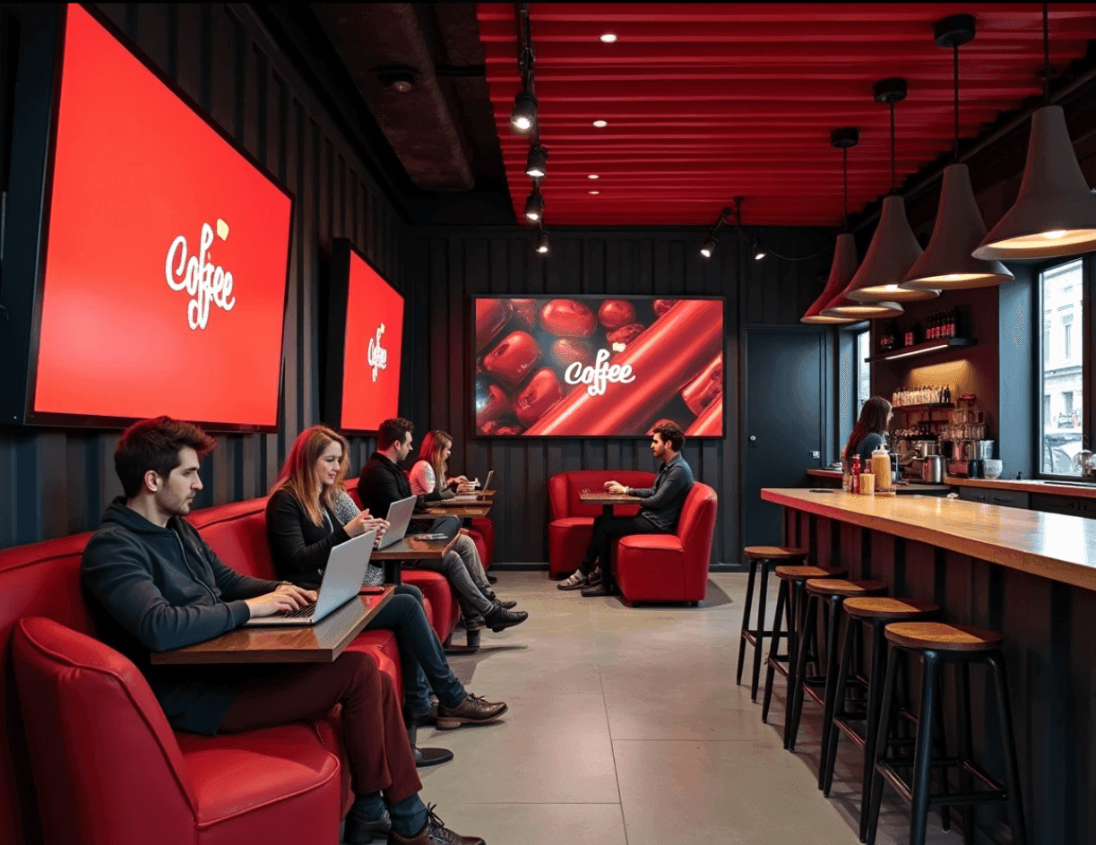 Bean You® café — outdoor seating