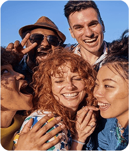 Happy people